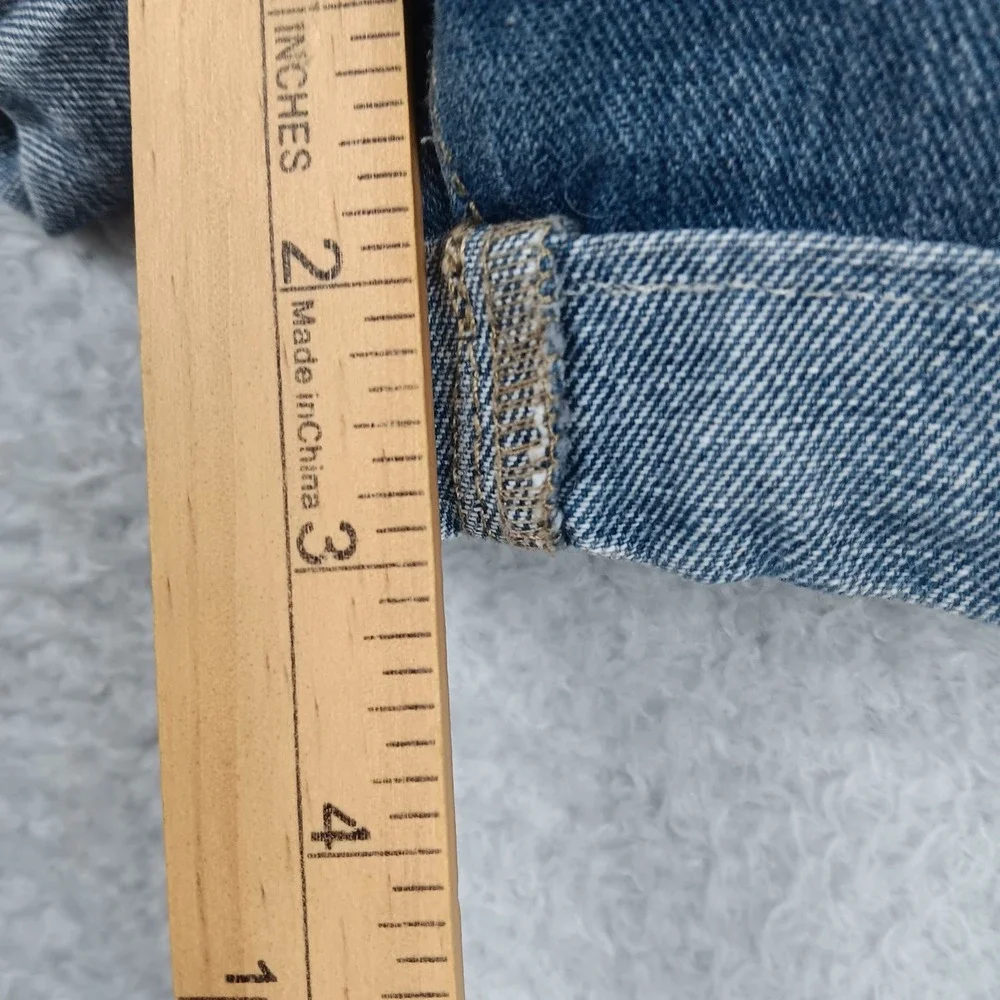 Lincoln Outfitters Shorts Denim Women 14 Blue Cuffed Mid Rise RN57116